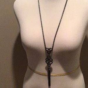 RJ Graziano Long Necklace With Pendant & Tassel